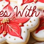 Christmas Cookies with Holly
