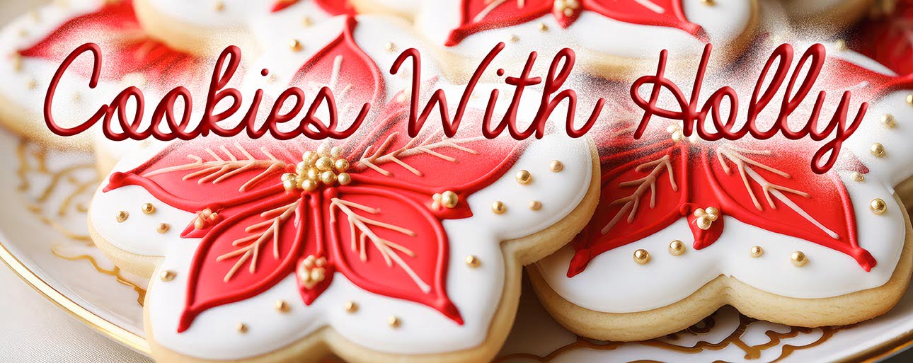 Christmas Cookies with Holly